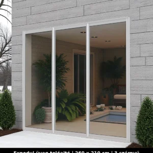 Expodul Üveg Tolóajtó 260x210 3 szárnyú