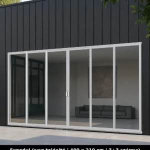 Expodul Üveg Toloajtó 400x210 cm 3+3 szárnyú