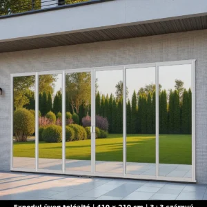 Expodul Üveg Toloajtó 410x210 cm 3+3 szárnyú
