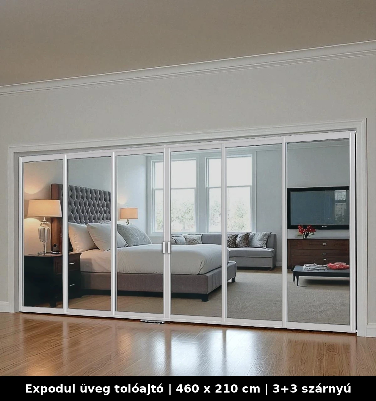 Expodul Üveg Toloajtó 460x210 cm 3+3 szárnyú