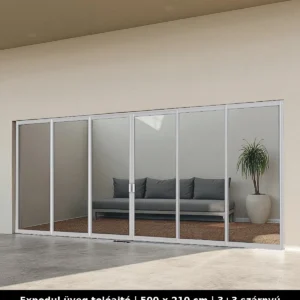 Expodul Üveg Toloajtó 500x210 cm 3+3 szárnyú