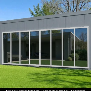 Expodul Üveg Tolóajtó 570x210 cm 4+4 szárnyú
