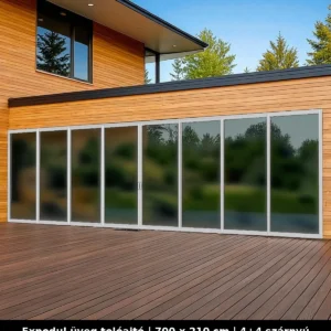 Expodul Üveg Tolóajtó 700x210 cm 4+4 szárnyú